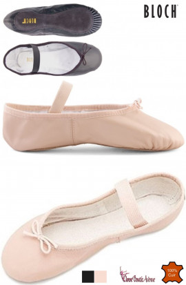 DEMI POINTES ENFANTS CUIR SEMELLE ENTIERE BLOCH ARISE S0209G