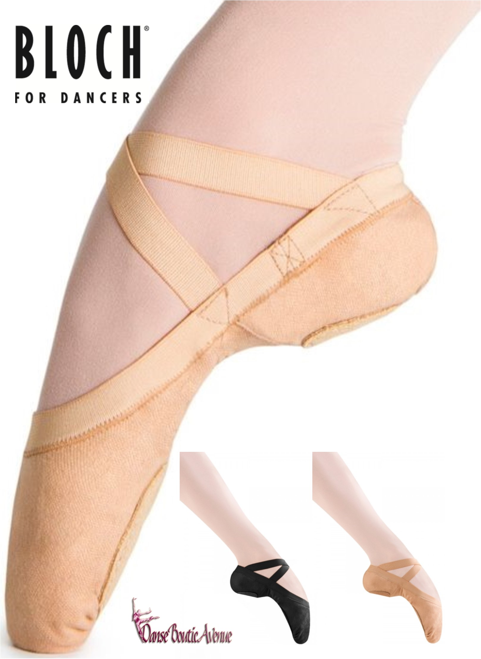 Bloch pro elastic ballet shoes sale