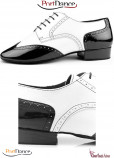 TANGO SHOES WHITE BLACK PD042 PORT DANCE MENS