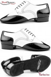 TANGO SHOES WHITE BLACK PD042 PORT DANCE MENS